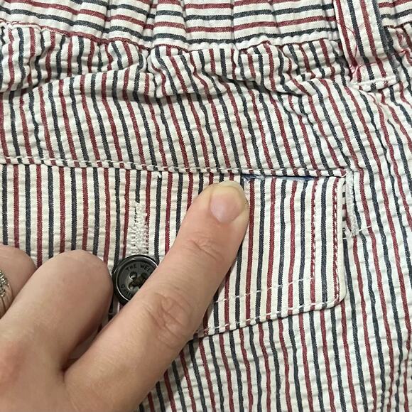 Chubbies Men's Seersucker Shorts Large 5.5 Inseam Stripes America Preppy College - Picture 4 of 8